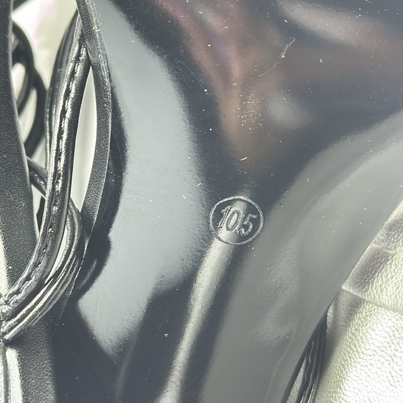 (H5) Zzheels Women's Square Toe Chunky HeelLace-Up Strappy Sandals, size 10.5 - Picture 8 of 13